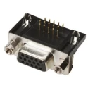 ASSMANN WSW High Density 62 Way Right Angle 2.41 mm Pitch Through Hole D-Sub Connector Female A-HDF 62 A-KG/T