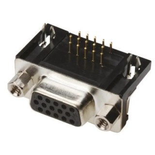 ASSMANN WSW High Density 62 Way Right Angle 2.41 mm Pitch Through Hole D-Sub Connector Female A-HDF 62 A-KG/T