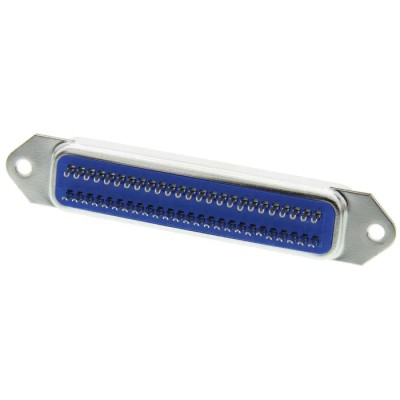 ASSMANN WSW 50 Way Female Straight Through Hole SCSI Connector 2.16 mm Pitch, Solder A-57/50 F