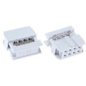 ASSMANN WSW 8-Way IDC Connector Female for Cable, 2 Row, 3A Current, 250V AC, Pitch 2.54mm AWP 08-7240-T