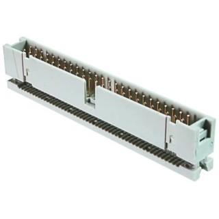 ASSMANN WSW 16-Way IDC Connector Male for Cable 2 Row, 250V AC, 1A Current, Shrouded, Tin Nickel Gold Plating AWHC 16-0111-T