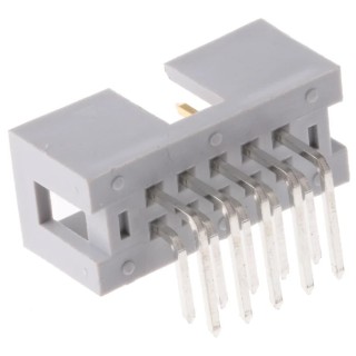 ASSMANN WSW AWHW Series Right Angle Through Hole PCB Header 10 Contacts 2.54 mm Pitch 2 Row Shrouded AWHW 10A-0202-T