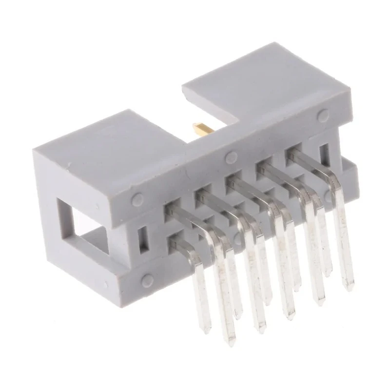 ASSMANN WSW AWHW Series Right Angle Through Hole PCB Header 10 Contacts 2.54 mm Pitch 2 Row Shrouded AWHW 10A-0202-T