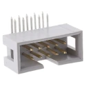 ASSMANN WSW AWHW Series Right Angle Through Hole PCB Header 10 Contacts 2.54 mm Pitch 2 Row Shrouded AWHW 10A-0202-T