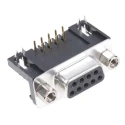 ASSMANN WSW D-Sub Connector 9 Contacts Right Angle 2.77 mm Pitch Through Hole with 4 to 40 UNC Screw Lock A-DF 09 A/KG-T1
