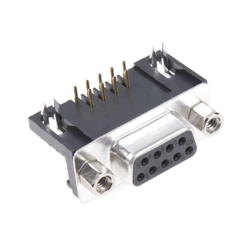 ASSMANN WSW D-Sub Connector 9 Contacts Right Angle 2.77 mm Pitch Through Hole with 4 to 40 UNC Screw Lock A-DF 09 A/KG-T1