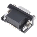 ASSMANN WSW D-Sub Connector 9 Contacts Right Angle 2.77 mm Pitch Through Hole with 4 to 40 UNC Screw Lock A-DF 09 A/KG-T1