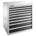 Facom Heavy Load Industrial Drawer Unit 9 Drawers 680 mm Depth with Centralised Locking 2939B