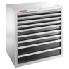 Facom Heavy Load Industrial Drawer Unit 9 Drawers 680 mm Depth with Centralised Locking 2939B