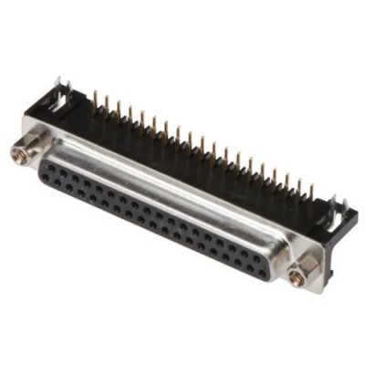 ASSMANN WSW A-DF 37 Way Right Angle 2.77 mm Pitch Through Hole D-Sub Connector with 4 to 40 UNC Screw Lock A-DF 37 A/KG-T1
