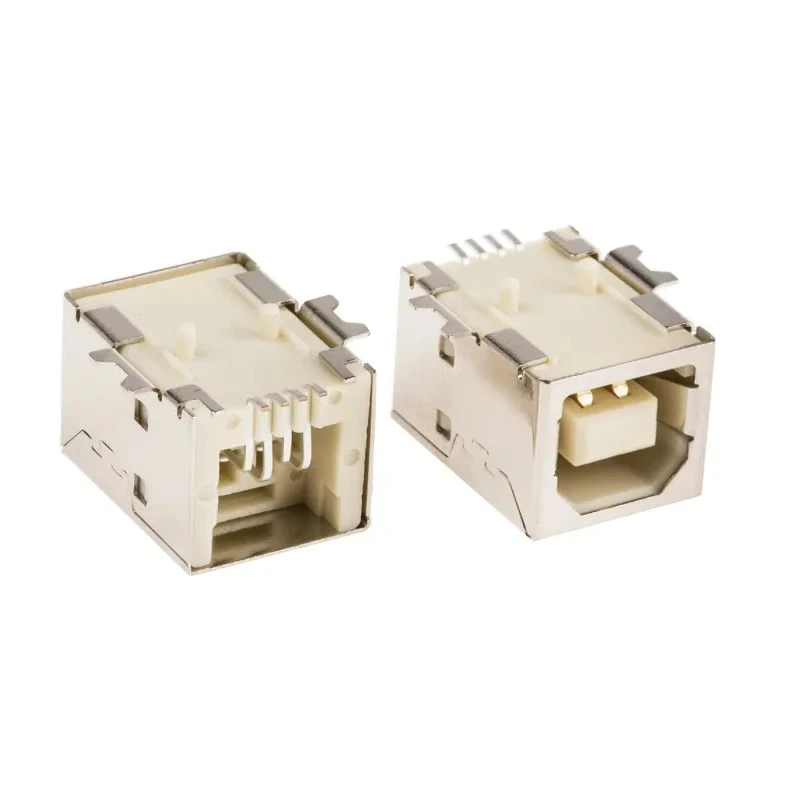 ASSMANN WSW Angled Surface Female USB Connector 1 Port USB Type B USB 2.0 A-USB B/SMT