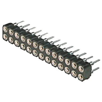 ASSMANN WSW AWD Series Straight Through Hole PCB Socket, 20-Contact, 2 Row, 2.54 mm Pitch, 100V, 12A AWD 127/20/Z-T