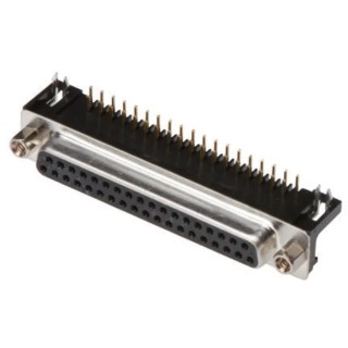 RS PRO D-Sub Connector 15 Way Right Angle 2.77 mm Pitch Through Hole Female with 4 to 40 UNC Screw Lock A-DF 15 A/KG-T1