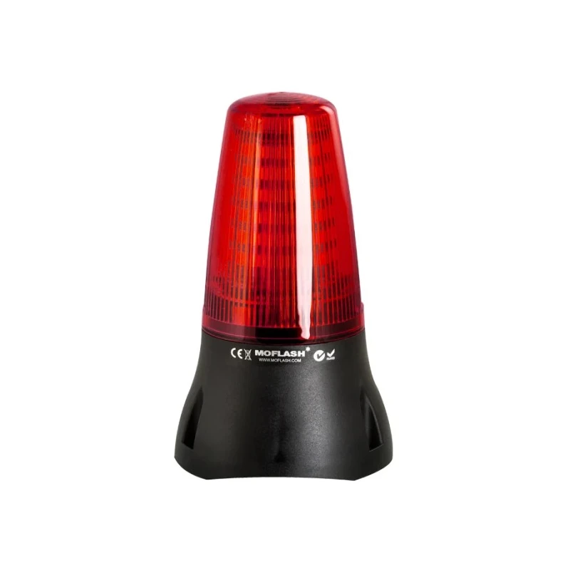 Moflash Beacon-Buzzer Combination LEDA125 Series Clear, Green, Red, Blue, Amber, IP65, 280V, 90 dB @ 1m LEDA125