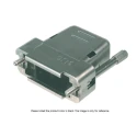 ASSMANN WSW Polyamide Straight D-Sub Backshell, 15 Way Strain Relief, Shell Size A, IP67 Rated ADT 15/RAE