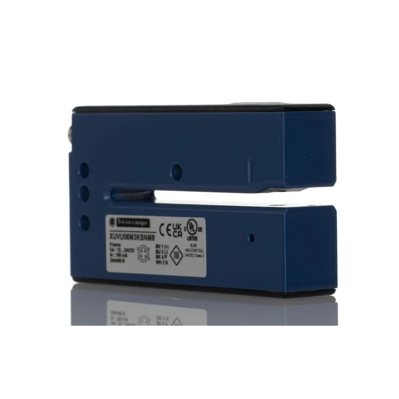 Telemecanique Sensors Block Ultrasonic Proximity Sensor Zinc Alloy Housing 3mm Detection 100mA PNP/NPN 30V DC XUVU06M3KSNM8