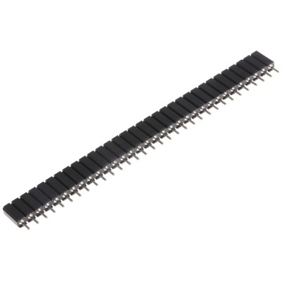 ASSMANN WSW AW 127 Series Straight Through Hole PCB Socket, 32-Contact, 1 Row, 2.54 mm Pitch, Solder Terminal AW 127-32/Z-HP