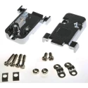 RS PRO A-FT Series Polycarbonate Straight D-Sub Backshell, 9 Way Strain Relief AGP 09 G-ME