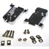 RS PRO A-FT Series Polycarbonate Straight D-Sub Backshell, 9 Way Strain Relief AGP 09 G-ME