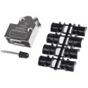 ASSMANN WSW AMET Series Zinc Angled D-Sub Backshell 9 Way Strain Relief AMET-09 RS-45