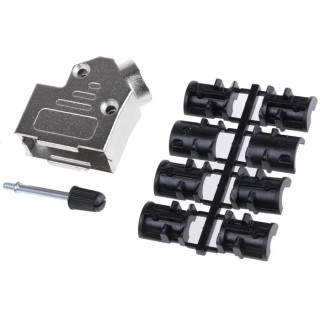 ASSMANN WSW AMET Series Zinc Angled D-Sub Backshell 9 Way Strain Relief AMET-09 RS-45