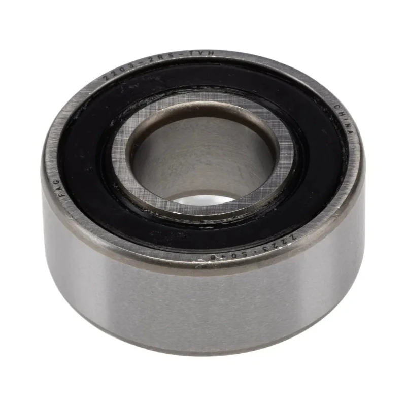 FAG Self-Aligning Ball Bearing 17 mm ID, 40 mm OD, 2 Row Polyamide Cage, Sealed End 2203-2RS-TVH