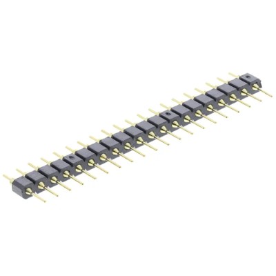 ASSMANN WSW AW Series Straight Through Hole Pin Header 20 Contacts 2.54 mm Pitch 1 Row Unshrouded AW 122-20/G-T