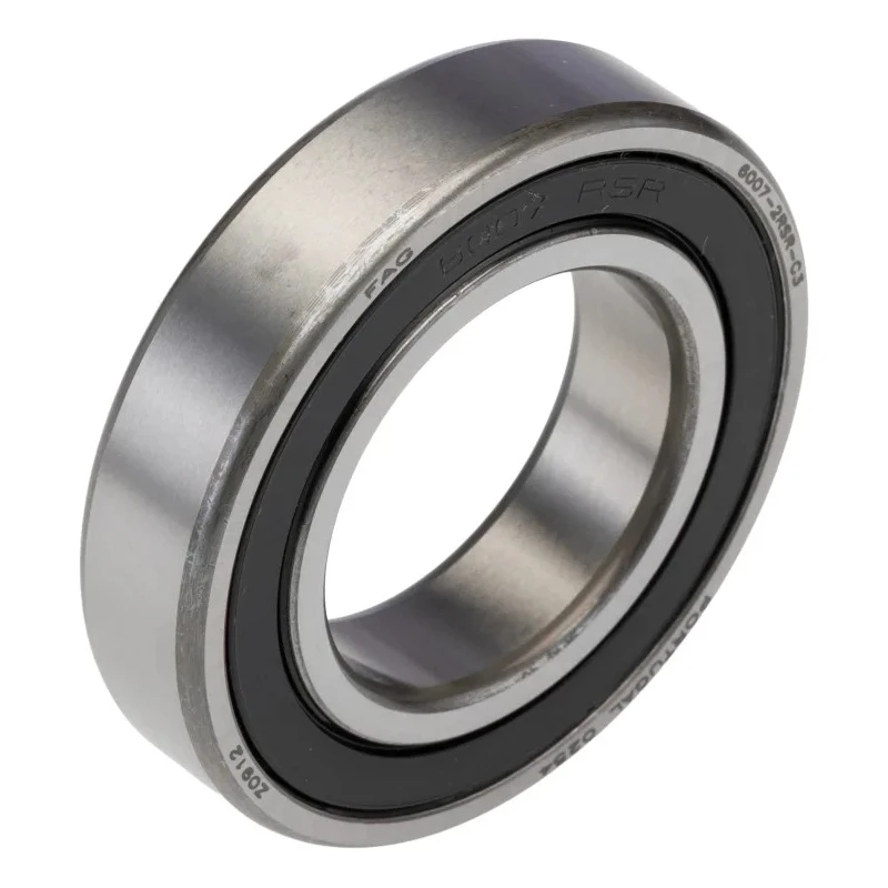 FAG Single Row Deep Groove Ball Bearing 35 mm ID, 62 mm OD, 14 mm Width, Sealed Ends, C3 Clearance, 6200 rpm 6007-2RSR-C3