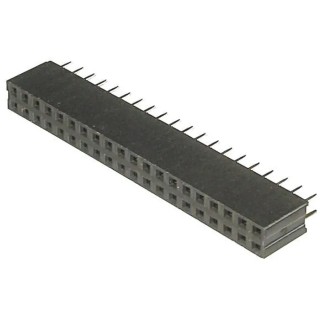 ASSMANN WSW A-BL254 Series Straight Through Hole PCB Socket, 20-Contact, 2 Row, 2.54 mm Pitch Solder A-BL254
