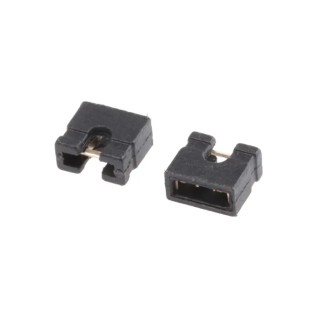 ASSMANN WSW Jumper Straight Female Black Open Top 2 Way 1 Row 2.54 mm Pitch AKSNT/G BLACK