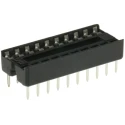 ASSMANN WSW 2.54 mm Pitch Vertical 20 Way Through Hole Stamped Pin Open Frame DIL Socket 1A A 20-LC-TT