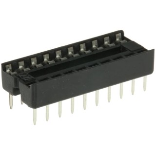 ASSMANN WSW 2.54 mm Pitch Vertical 20 Way Through Hole Stamped Pin Open Frame DIL Socket 1A A 20-LC-TT