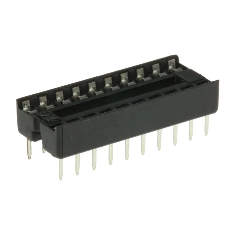 ASSMANN WSW 2.54 mm Pitch Vertical 20 Way Through Hole Stamped Pin Open Frame DIL Socket 1A A 20-LC-TT