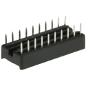 ASSMANN WSW 2.54 mm Pitch Vertical 20 Way Through Hole Stamped Pin Open Frame DIL Socket 1A A 20-LC-TT