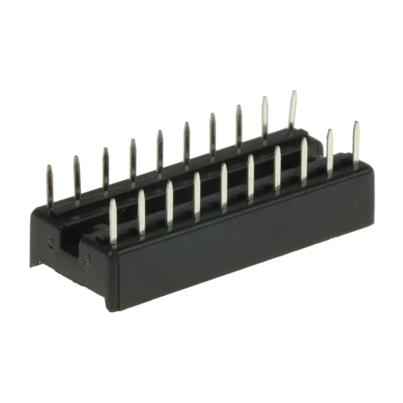 ASSMANN WSW 2.54 mm Pitch Vertical 20 Way Through Hole Stamped Pin Open Frame DIL Socket 1A A 20-LC-TT