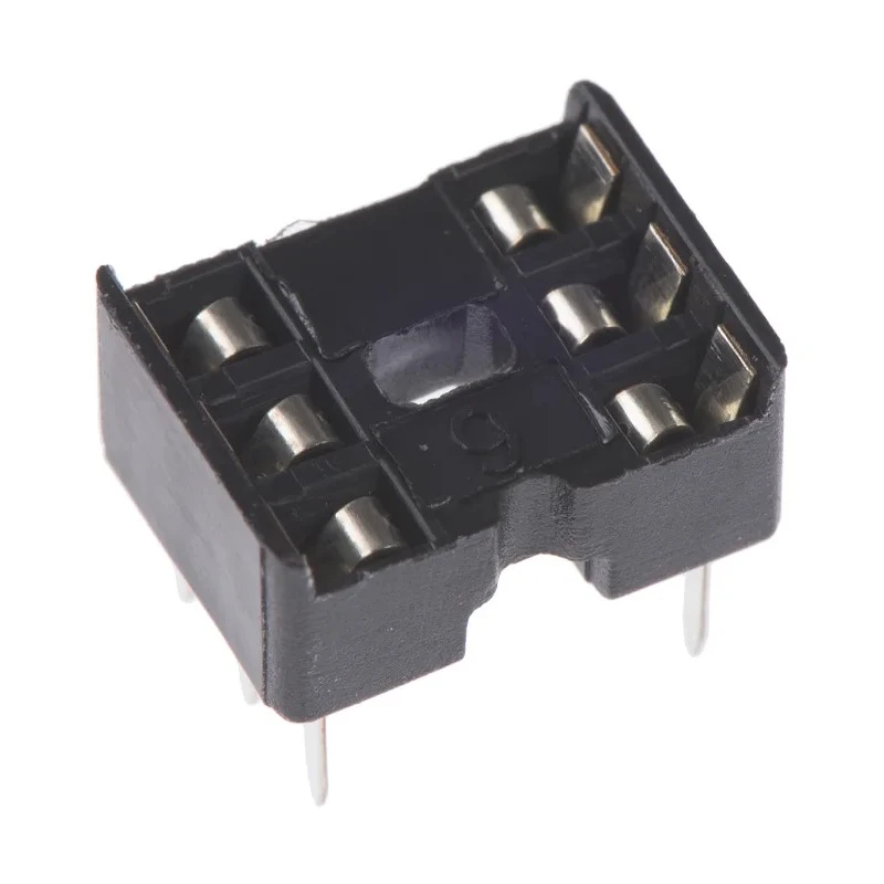 ASSMANN WSW 2.54 mm Pitch Vertical 6 Way Through Hole Stamped Pin Open Frame DIL Socket 1A A 06-LC-TT