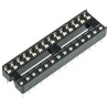 ASSMANN WSW 2.54 mm Pitch Vertical 28 Way Through Hole Stamped Pin Open Frame DIL Socket 1A A 28-LC/7-T
