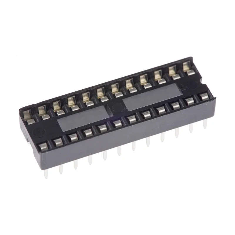 ASSMANN WSW DIL Socket 2.54 mm Pitch Vertical 24 Way Through Hole Stamped Pin Open Frame 1A A 24-LC/7-T