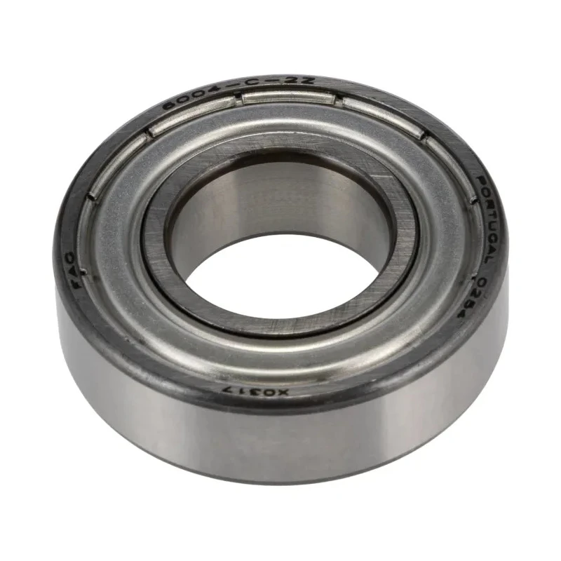FAG 1 Row Deep Groove Ball Bearing 20 mm ID, 42 mm OD, 12 mm Width, Steel Cage, Double Shielded 6004-C-2Z