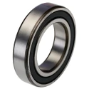 FAG 1 Row Deep Groove Ball Bearing 40 mm Inside Diameter, 68 mm Outside Diameter, 15 mm Race Width, Sealed Steel 6008-2RSR
