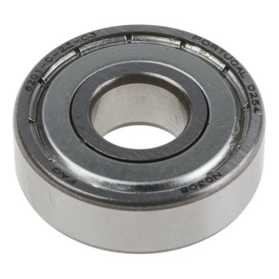 FAG Single Row Deep Groove Ball Bearing 12 mm ID, 32 mm OD, Double Shielded, Steel Cage and Balls 6201-C-2Z-C3