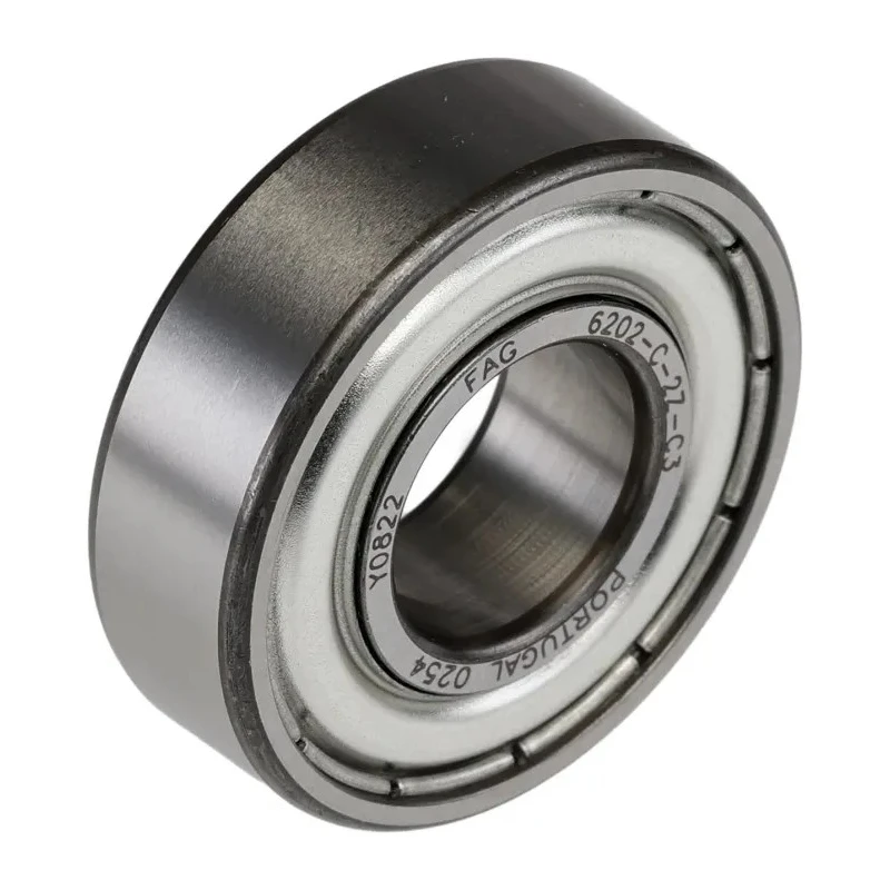 FAG Single Row Deep Groove Ball Bearing, 15 mm ID, 35 mm OD, 11 mm Width, Double Shielded Steel Caged 6202-C-2Z-C3