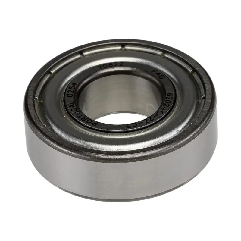 FAG Single Row Deep Groove Ball Bearing, 15 mm ID, 35 mm OD, 11 mm Width, Double Shielded Steel Caged 6202-C-2Z-C3