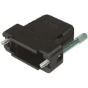 ASSMANN WSW A-FT Series Thermoplastic Straight D-Sub Backshell, 37 Way Strain Relief A-FT 37