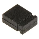 ASSMANN WSW Jumper Straight Female Black Closed Top 2 Way 1 Row 2.54 mm Pitch AKSCT/Z BLACK