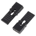 ASSMANN WSW Jumper Straight Female Black Closed Top 2 Way 1 Row 2.54 mm Pitch AKSPLTZ BLACK