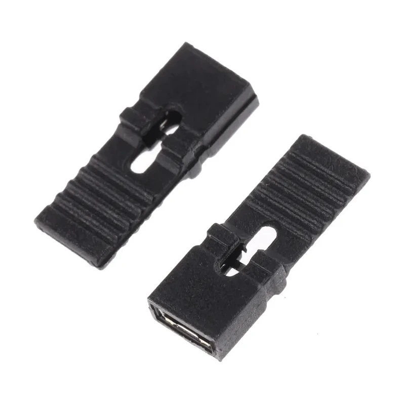 ASSMANN WSW Jumper Straight Female Black Closed Top 2 Way 1 Row 2.54 mm Pitch AKSPLTZ BLACK