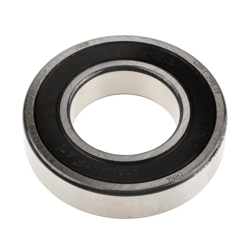 FAG Single Row Deep Groove Ball Bearing 45 mm Inside Diameter, 85 mm Outside Diameter, Sealed, Steel Cage, C3 6209-C-2HRS-C3