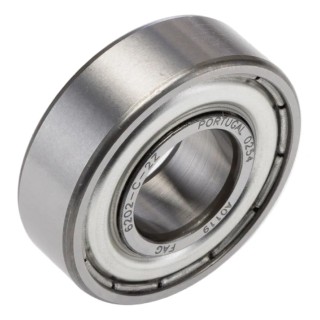 FAG Single Row Deep Groove Ball Bearing, 15 mm Inside Diameter, 35 mm Outside Diameter, 11 mm Race Width, Steel 6202-C-2Z