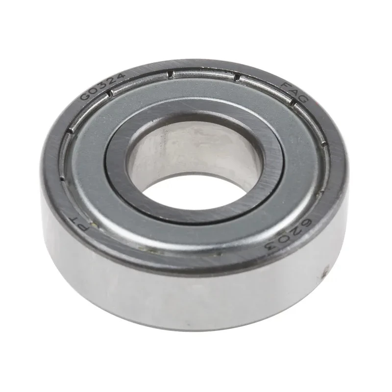 FAG Single Row Deep Groove Ball Bearing 17 mm ID, 40 mm OD, 12 mm Race Width, Double Shielded Steel Cage 6203-C-2Z